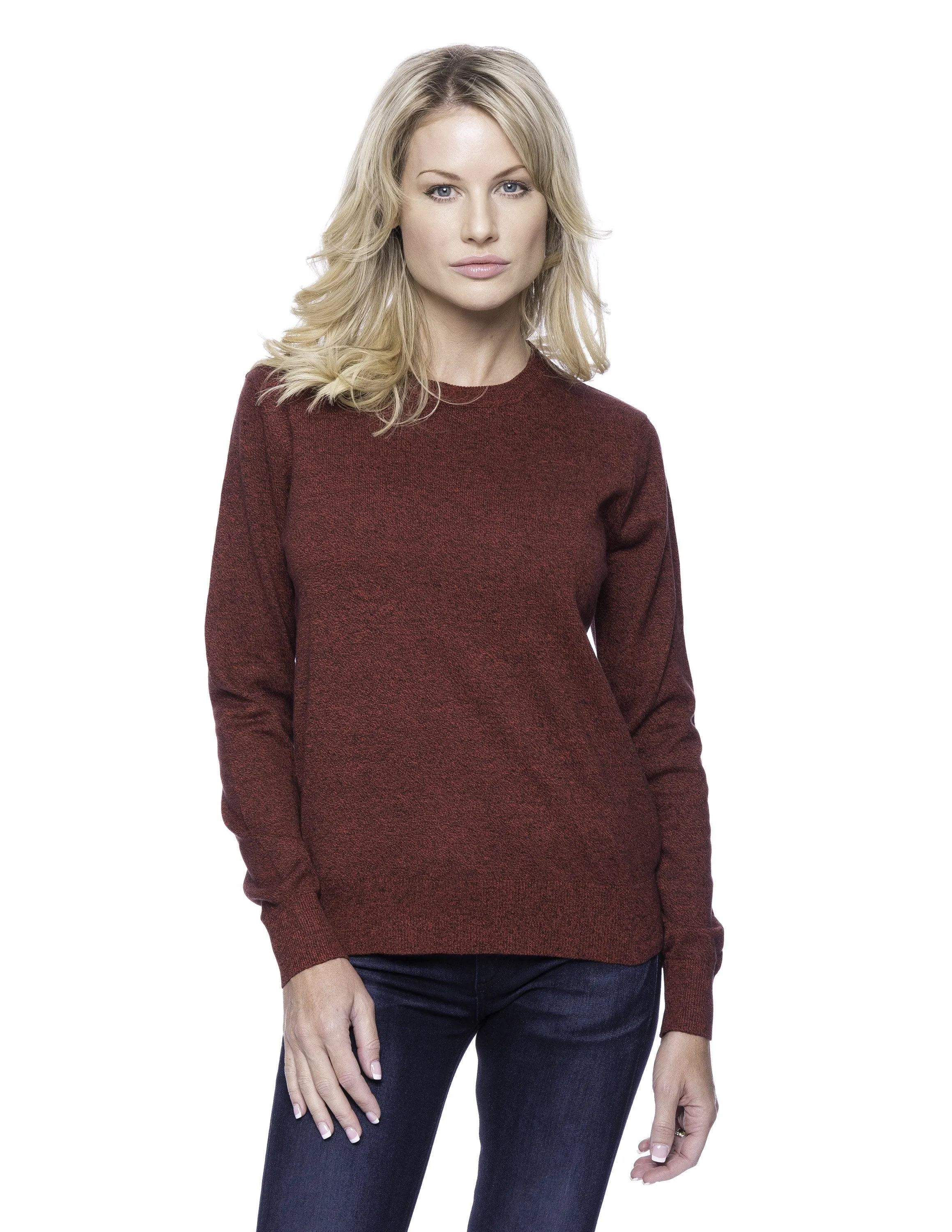 Women's Premium 100% Cotton Crew Neck Sweater