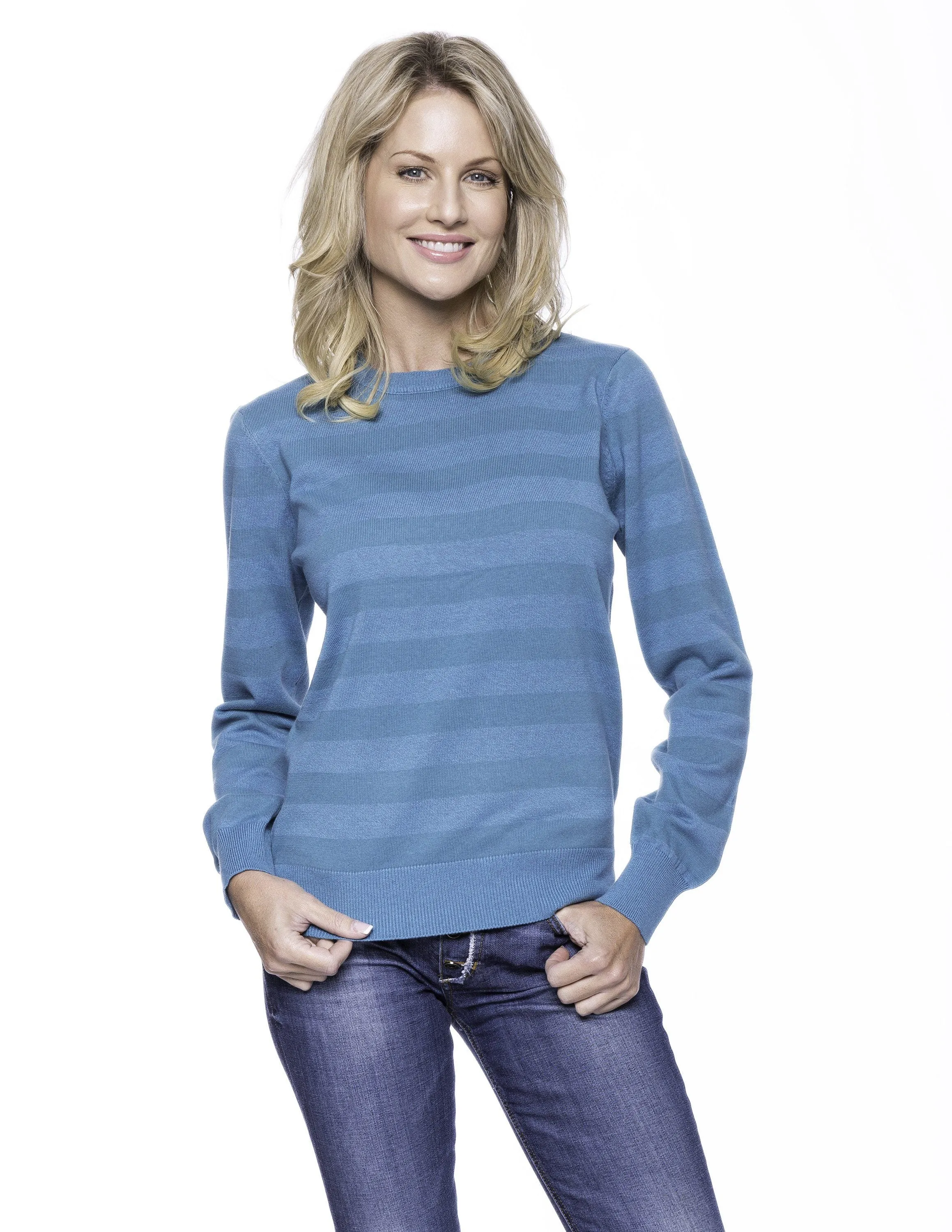 Women's Premium 100% Cotton Crew Neck Sweater