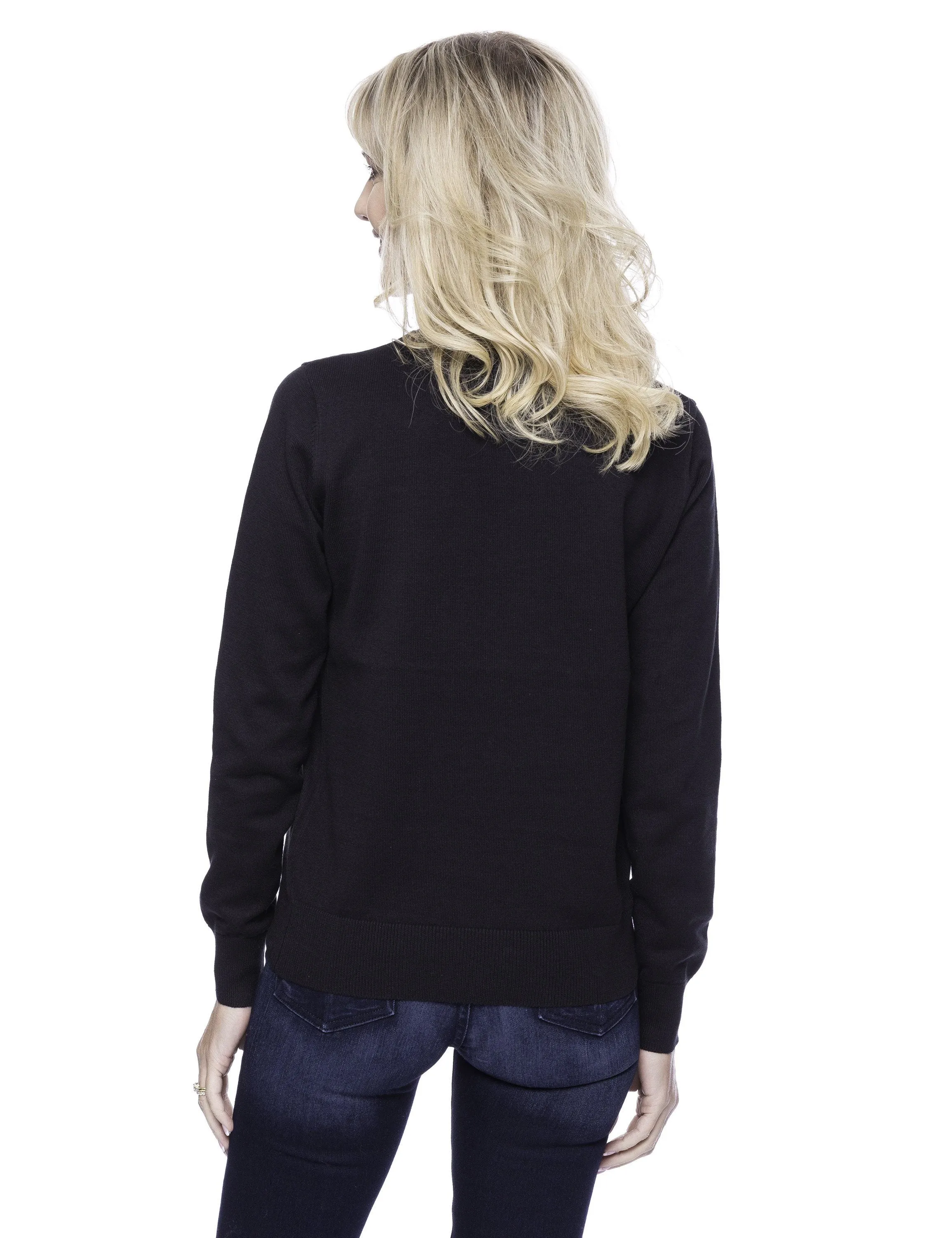 Women's Premium 100% Cotton Crew Neck Sweater