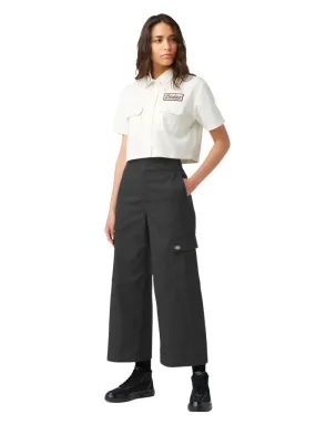 Women's Twill Crop Cargo Pants