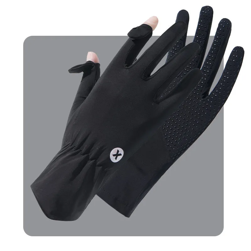 Women's UPF 50  Breathable Sun Protection Gloves