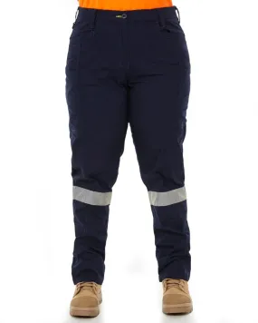 Womens X Airflow Taped Stretch Ripstop Vented Cargo Pant - Navy/Orange