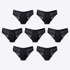 WUKA Ultimate™ Mesh Lace - Hipster Brief - Medium - 7 Full Switch Set