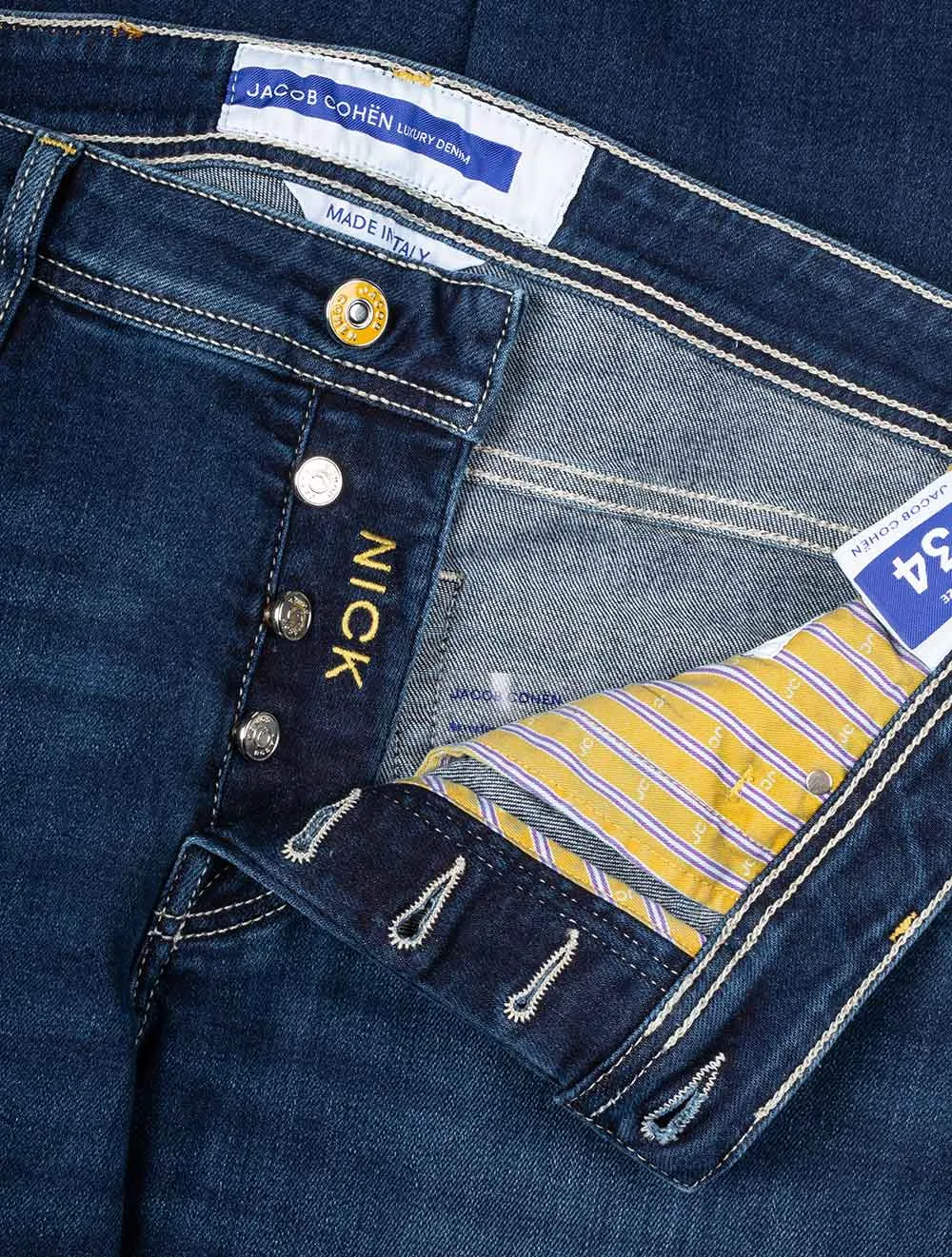 Yellow Badge Jean Denim