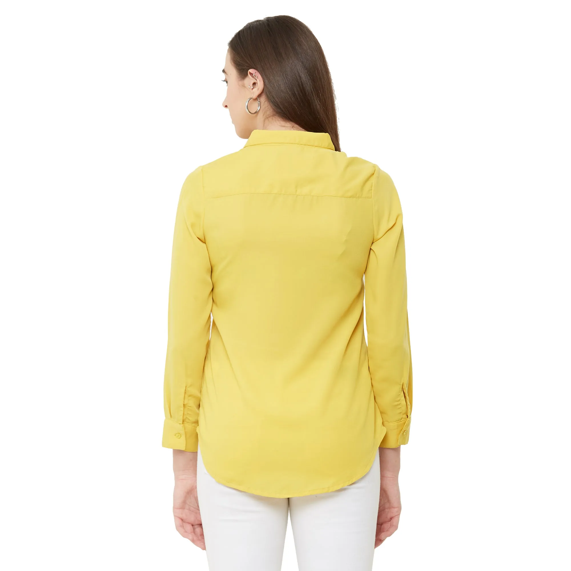 Yellow Solid Shirt