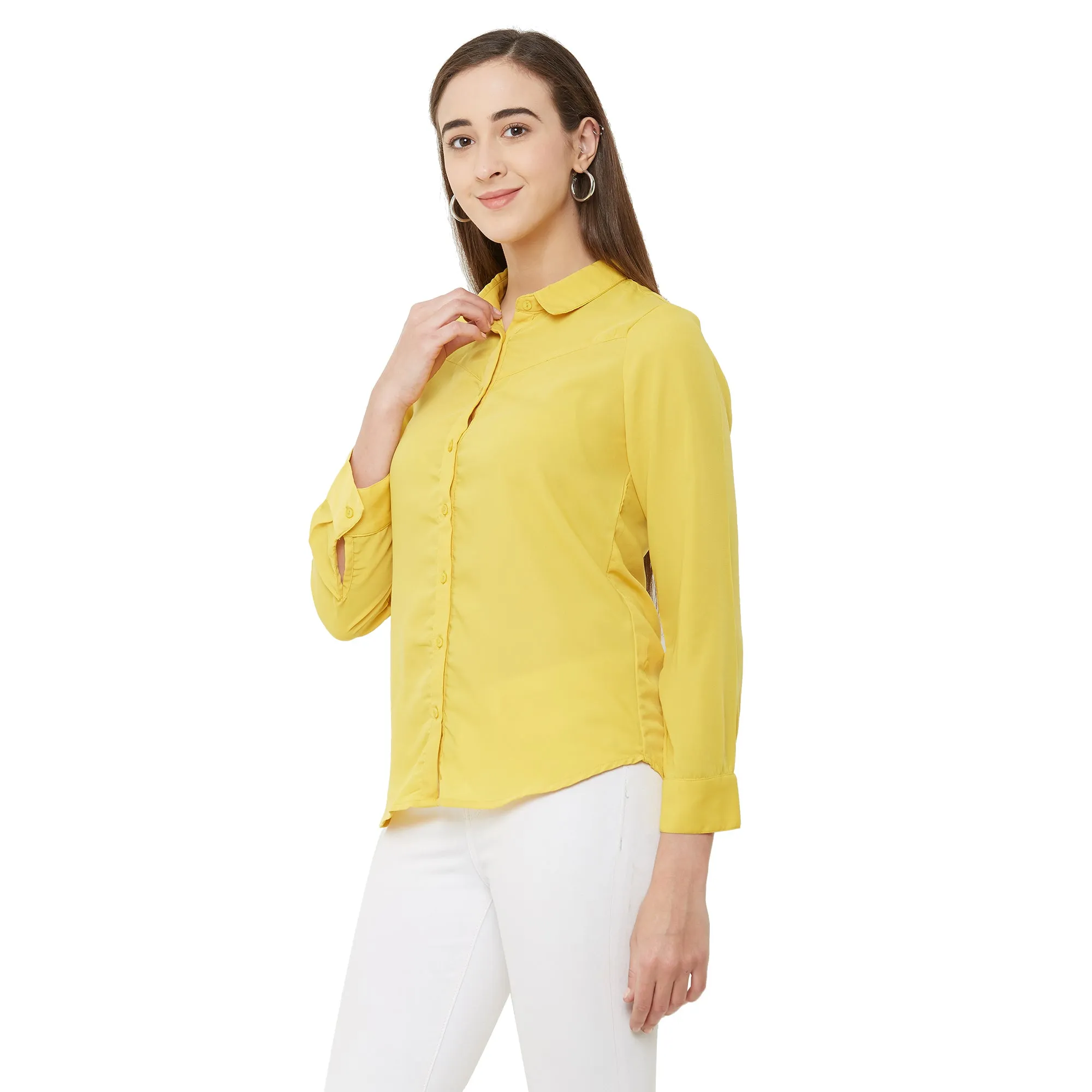 Yellow Solid Shirt