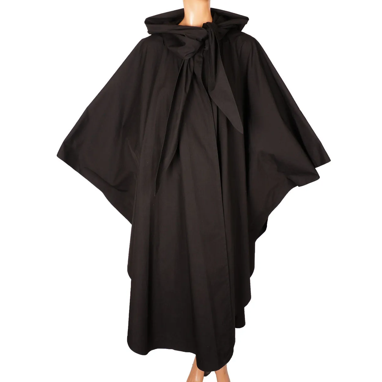 Yeohlee Black Cape Cloak with Hood