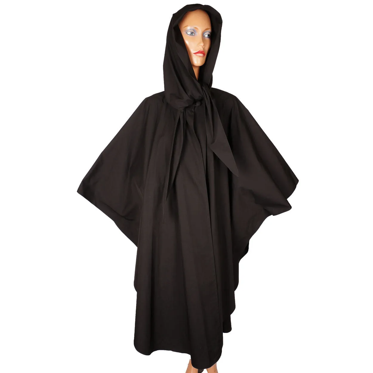 Yeohlee Black Cape Cloak with Hood