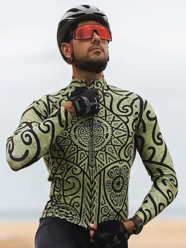 Zanzibar Green Men's Long Sleeve Jersey