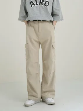 Zhou Side Pocket Pleated Cargo Pants