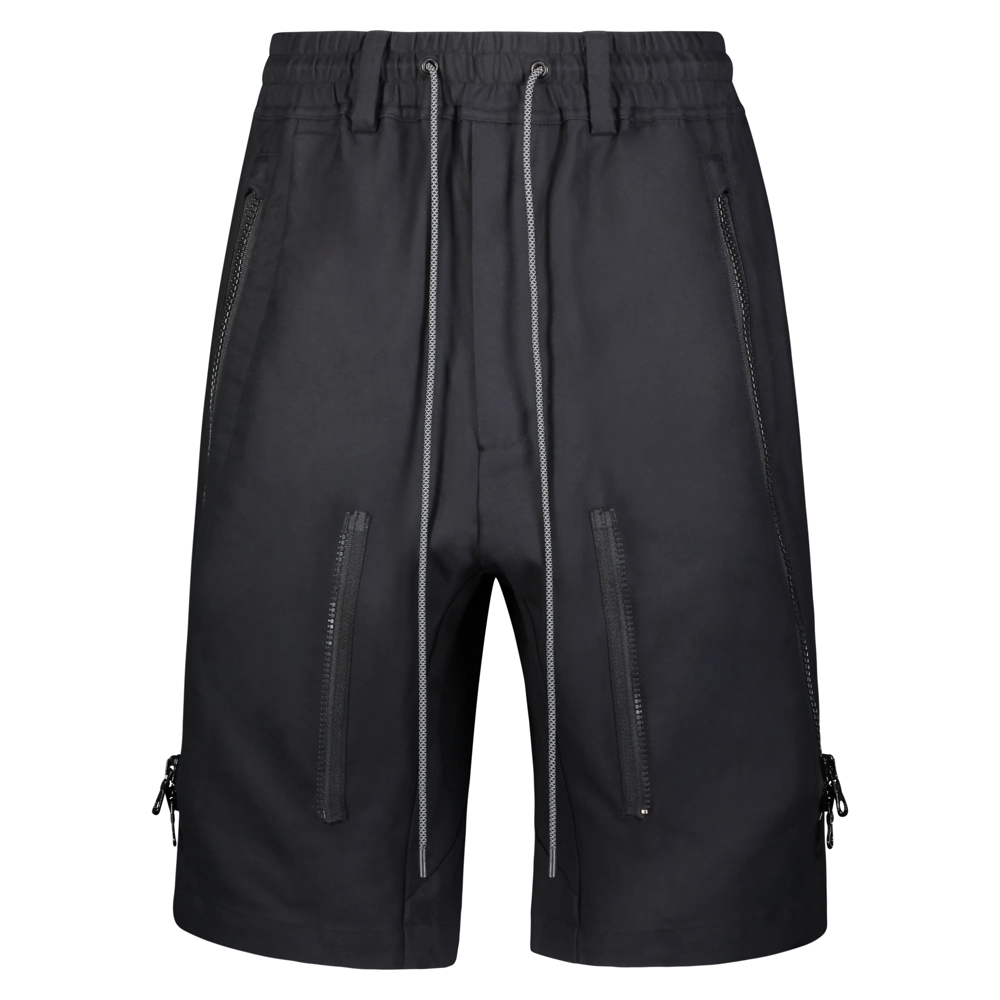 ZIPOFF CARGO SHORTS BLACK