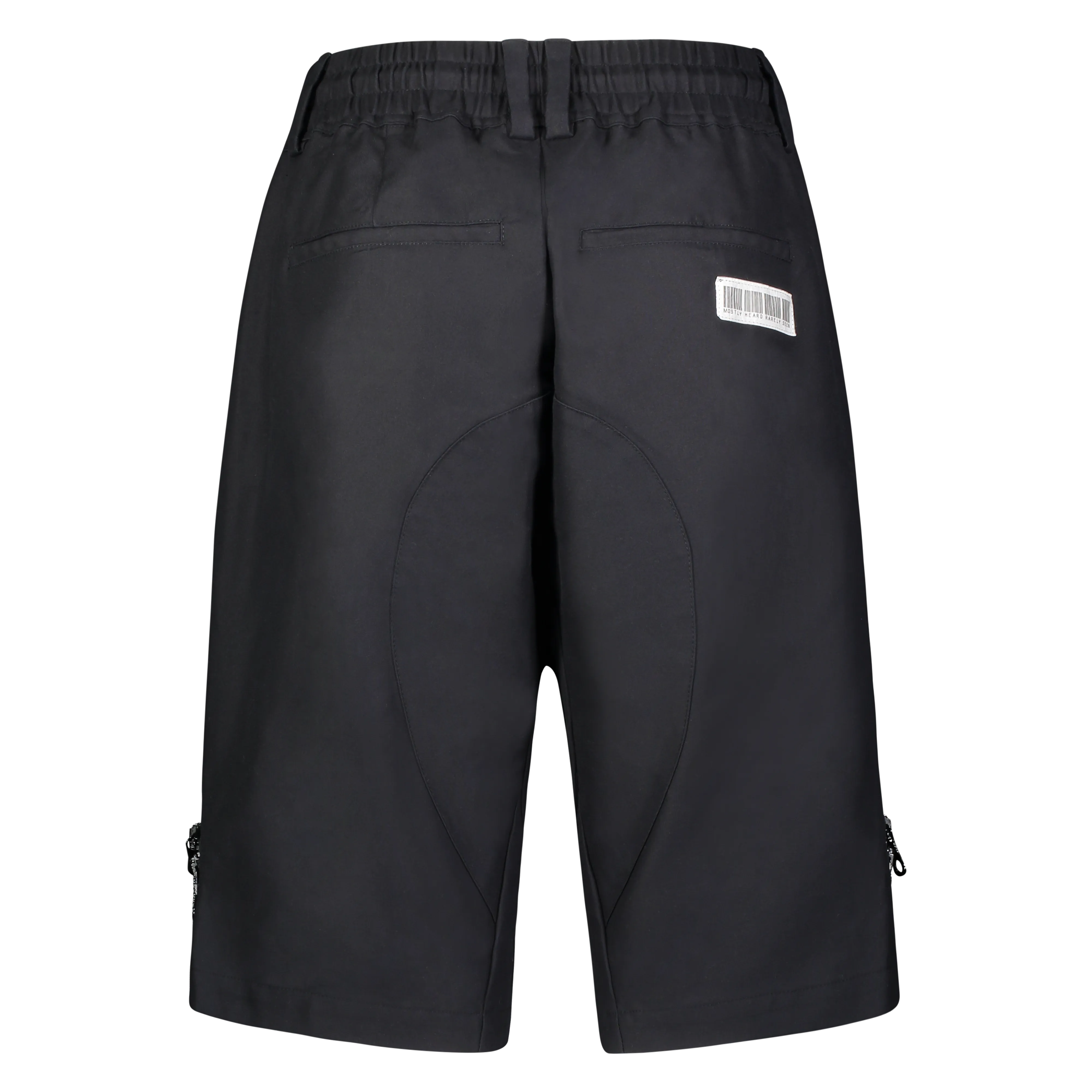 ZIPOFF CARGO SHORTS BLACK