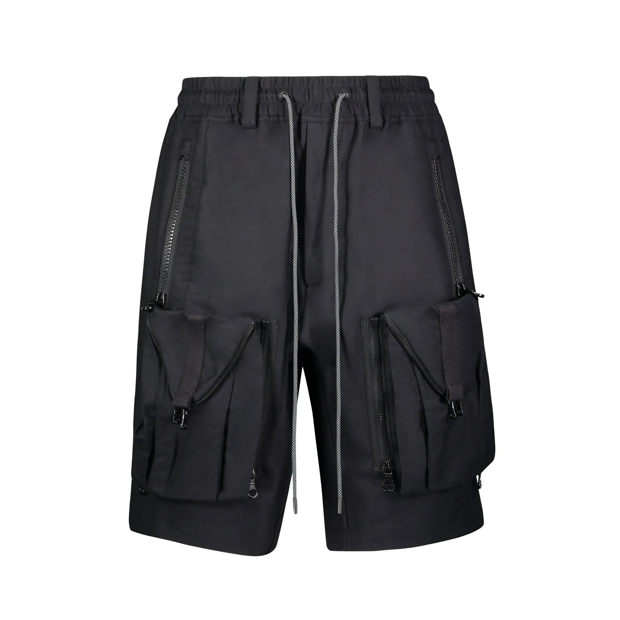 ZIPOFF CARGO SHORTS BLACK