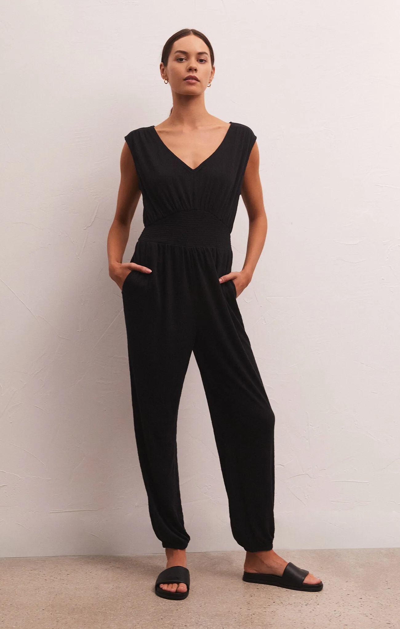 ZSU Indy Knit Jumpsuit in Black