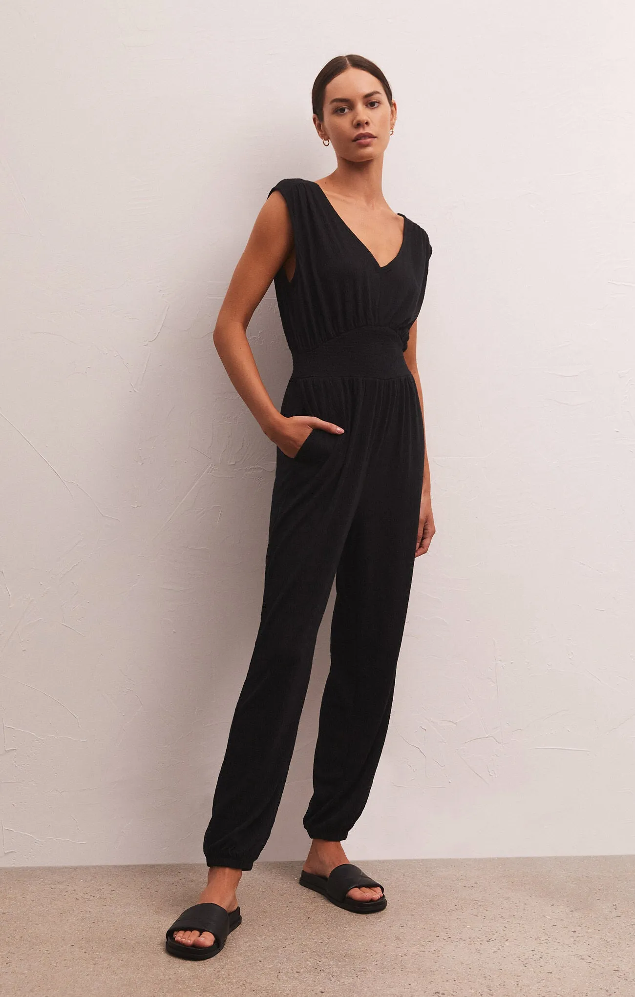 ZSU Indy Knit Jumpsuit in Black